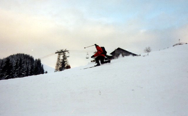 Telemarker: Peter Hutzler <br> Foto: Micha Ewald <br> Location: Hrnle <br> Date: Dec 1998